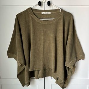 Free People - We the Free CC Tee - Size Medium, Olive Green, NWOT